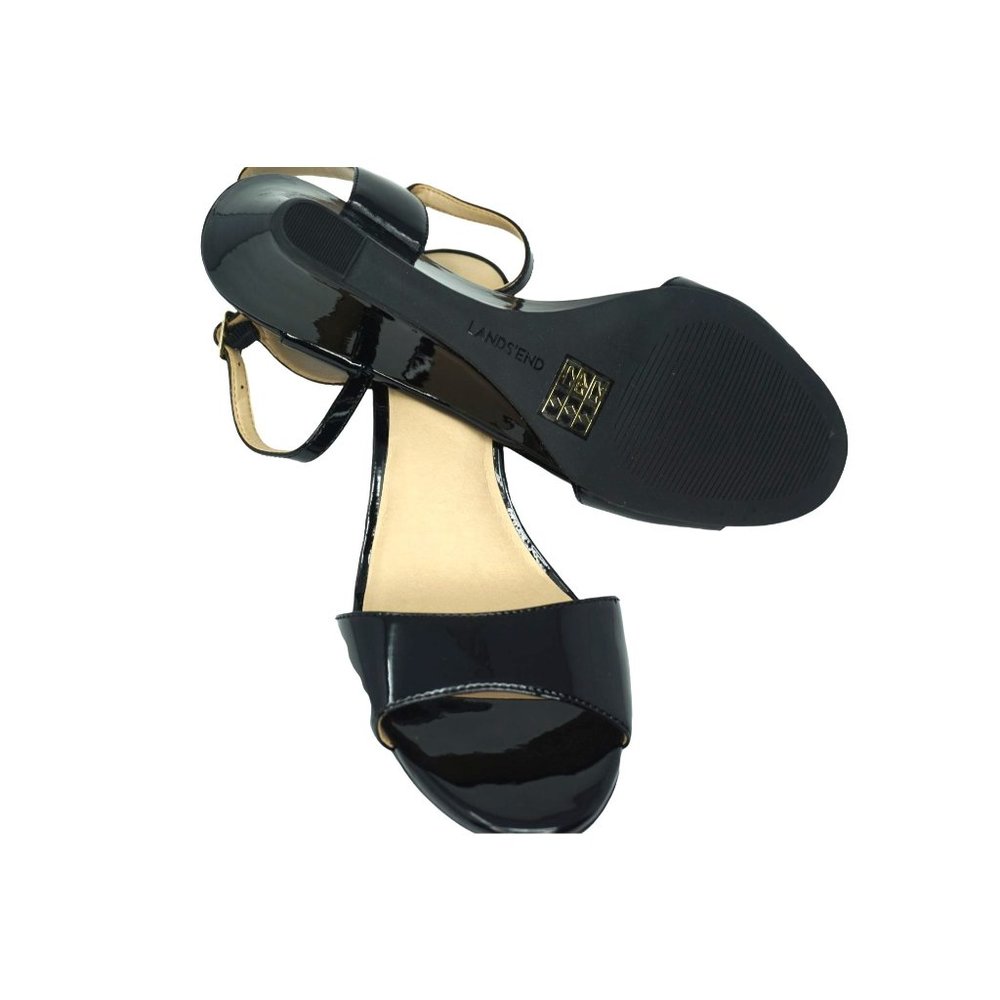 Lands' End Women's Patent Wedge Sandal